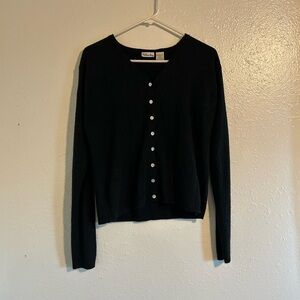 Black Cardigan Sweater